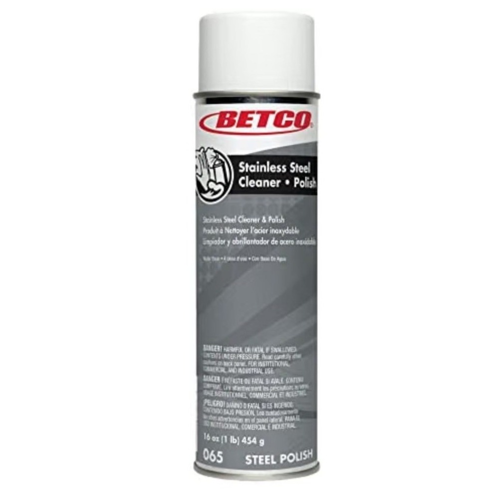 Betco® Aerosol Stainless Steel Cleaner and Polish, 17 Oz Can